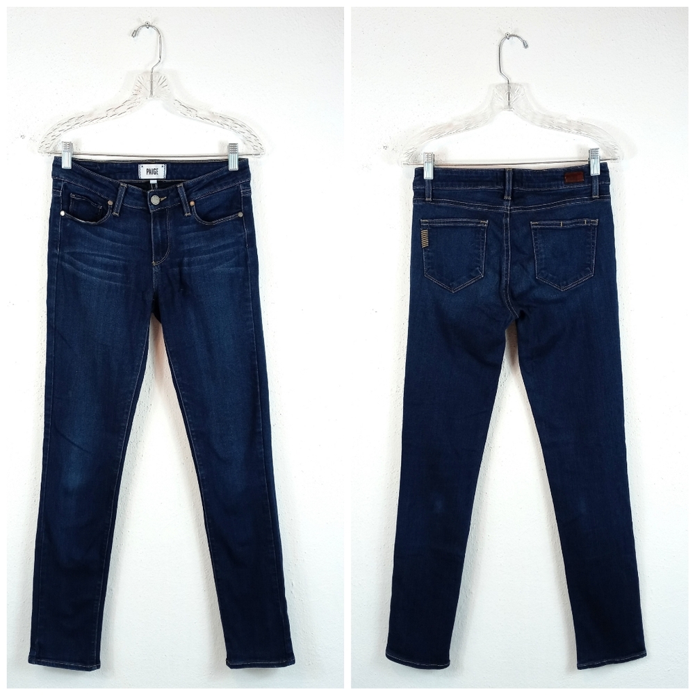 PAIGE Denim Skyline Skinny Jeans in Hugo Dark Wash Size 27